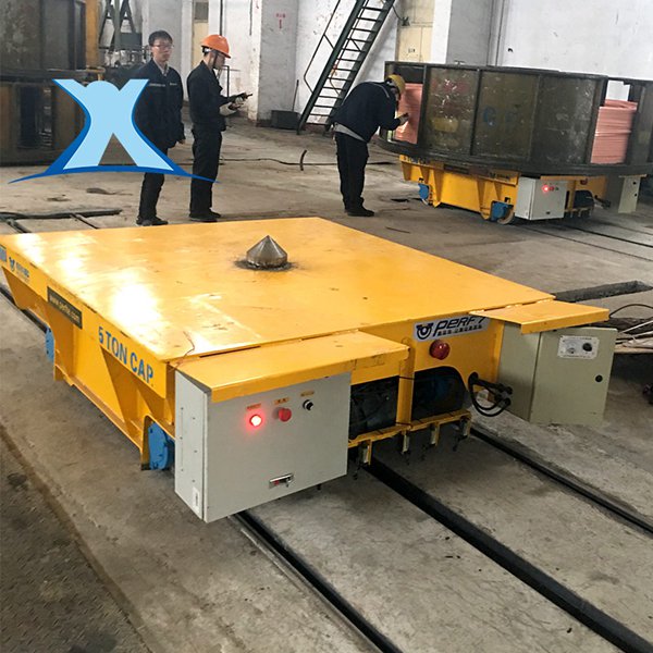 電動(dòng)軌道平板車客戶現(xiàn)場